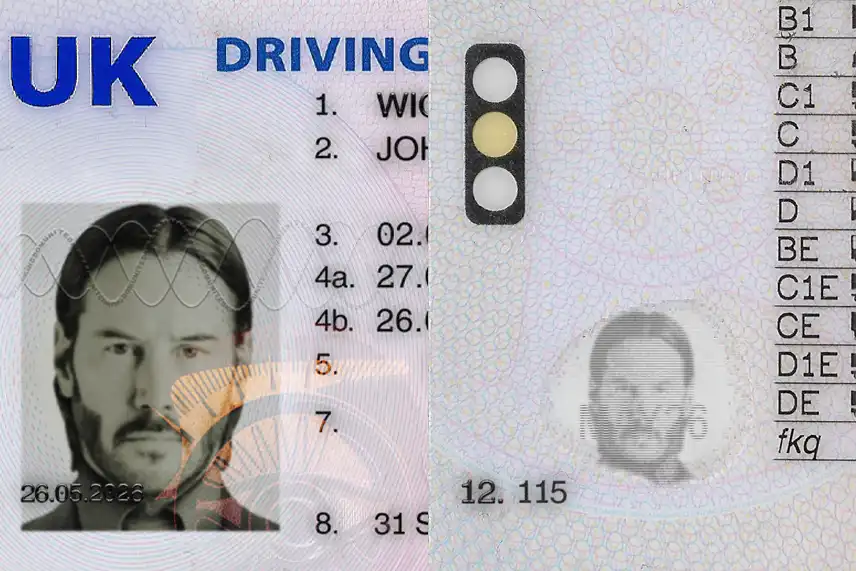 United Kingdom Driver License Template 2021 preview image 2