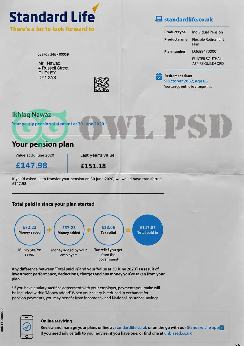 UK Standard Life Aberdeen Template preview image 1