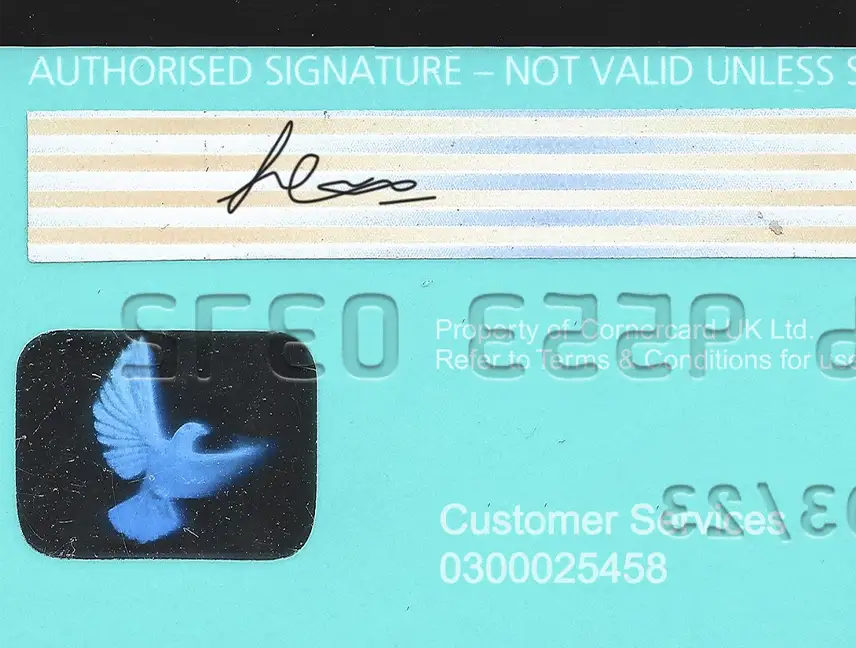 UK Zeux Bank Credit Card Template preview image 2