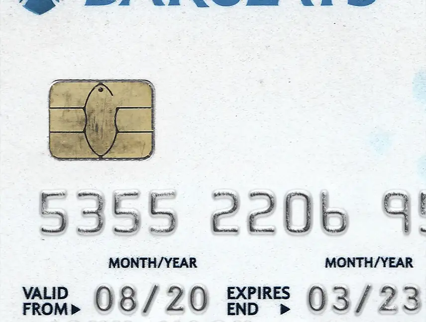 UK Barclays Bank Credit Card Template preview image 1