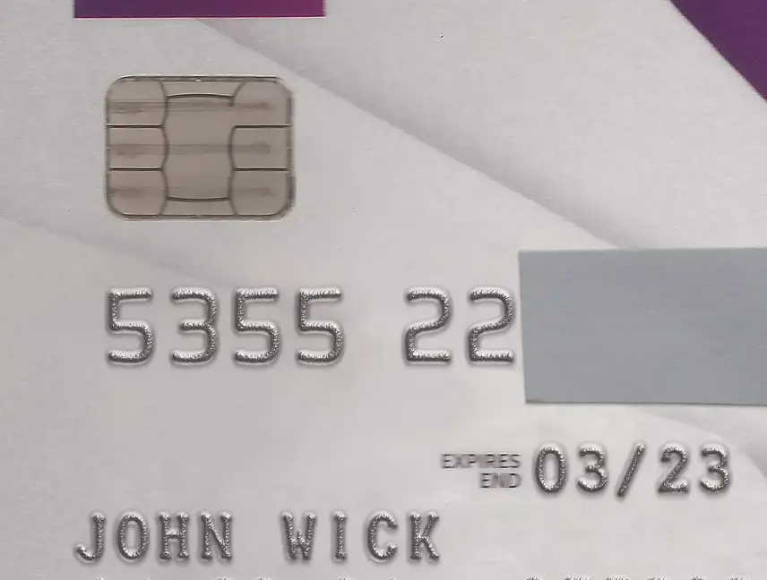UK ABI Bank Credit Card Template preview image 1