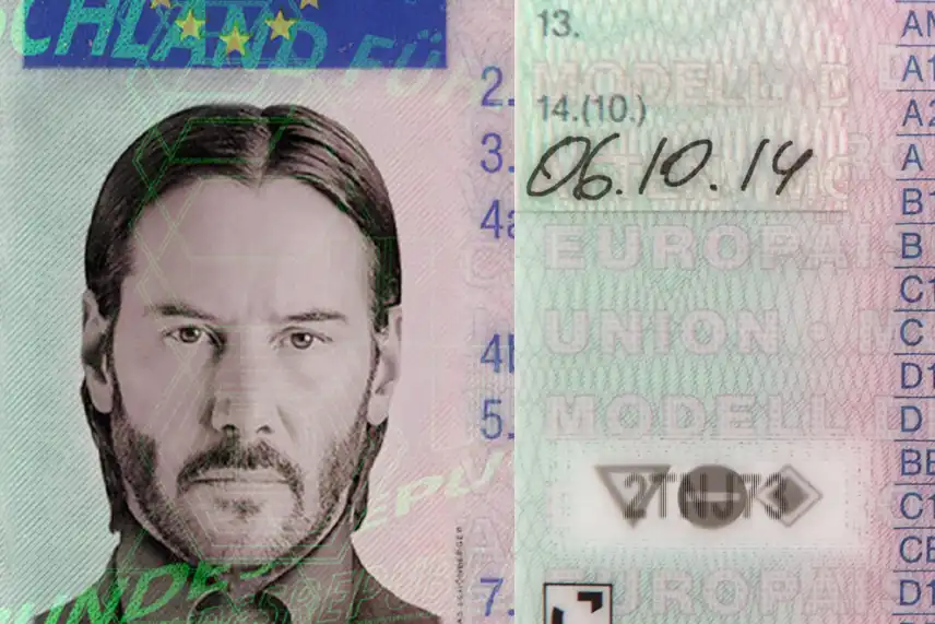 Germany Driver License Template 2013 preview image 2