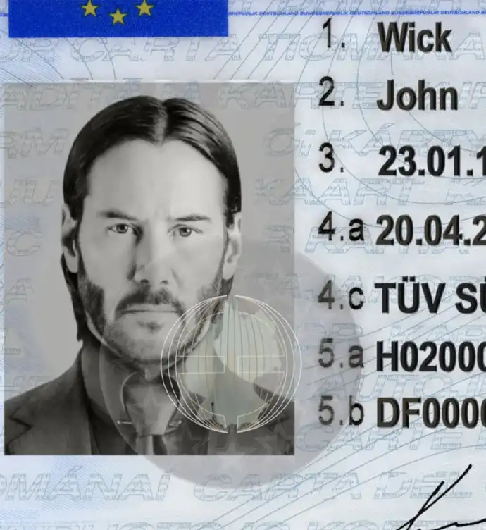 Germany Driver Card (Fahrerkarte) Template 2006 preview image 1