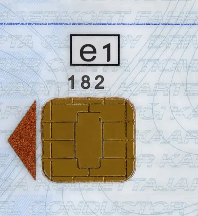 Germany Driver Card (Fahrerkarte) Template 2006 preview image 3