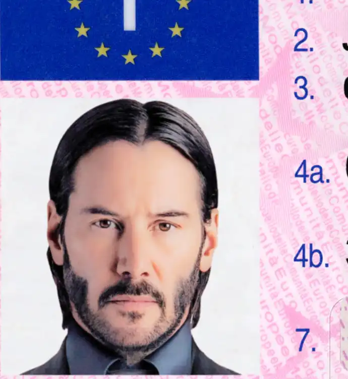 Italy Driver License Template 2002 preview image 1