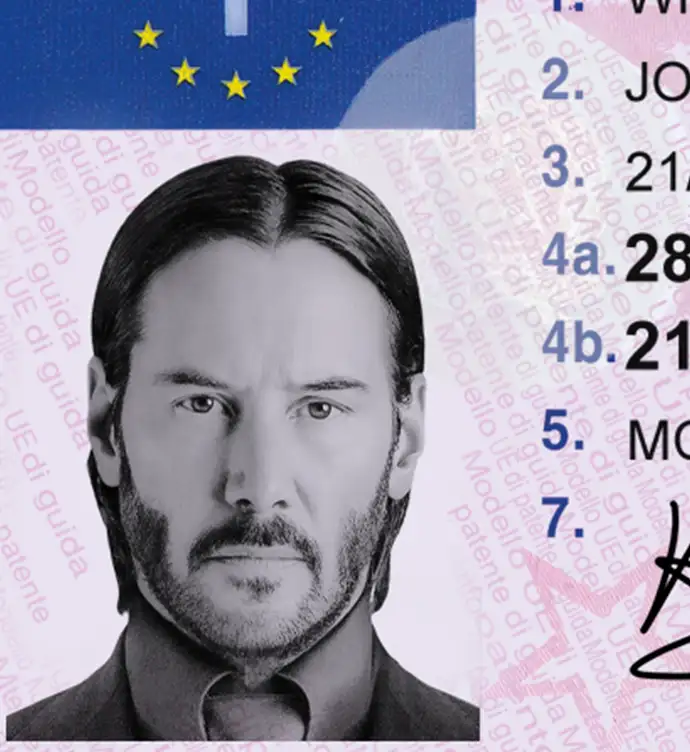 Italy Driver License Template 2013 preview image 1