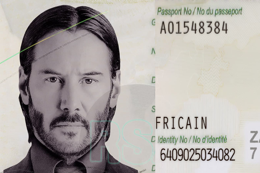 South Africa Passport Template 2009 preview image 2