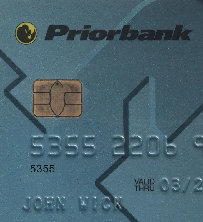 Belarus PriorBank Credit Card Template preview image 1