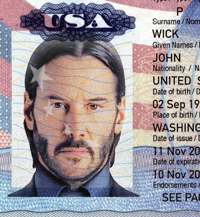 United States Passport Template 2006 preview image 2