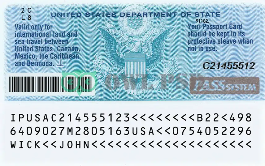 United States ID Card Template 2008 preview image 2