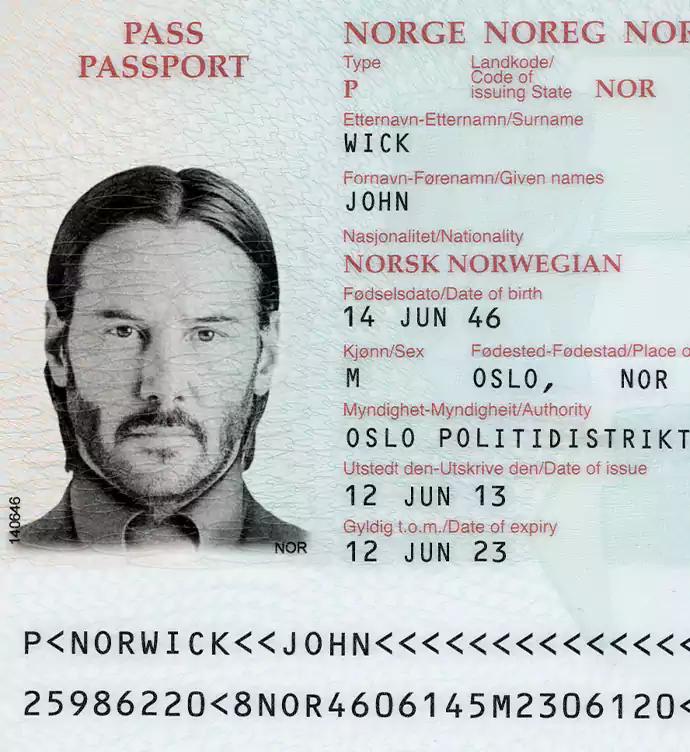 Norway passport Template 2015 preview image 2