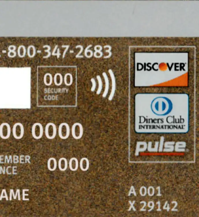 United States Discovered Gold Credit Card Template preview image 3