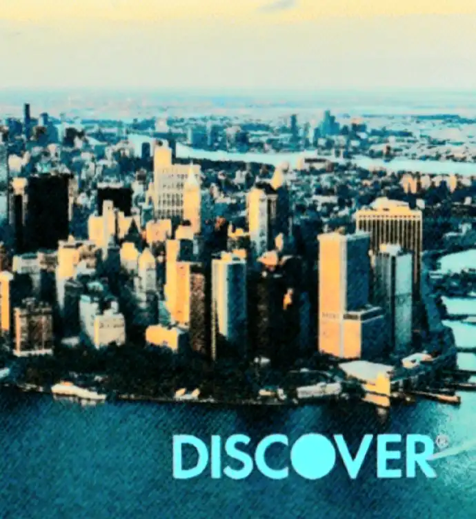 United States Discovered City Skyline Credit Card Template preview image 1