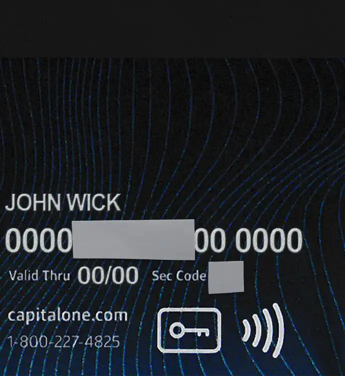 United States Capital One Credit Card Template preview image 2