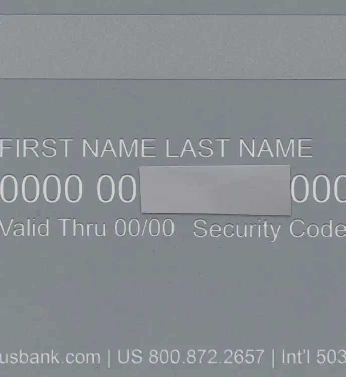 United States US Bank Credit Card Template preview image 3