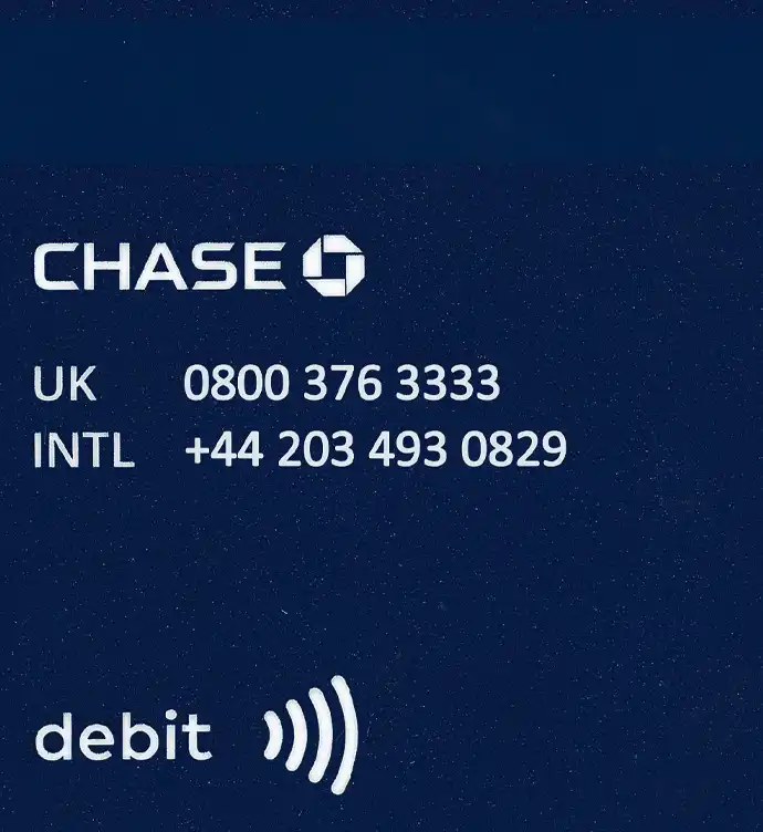 United States CHASE Bank Credit Card Template preview image 2