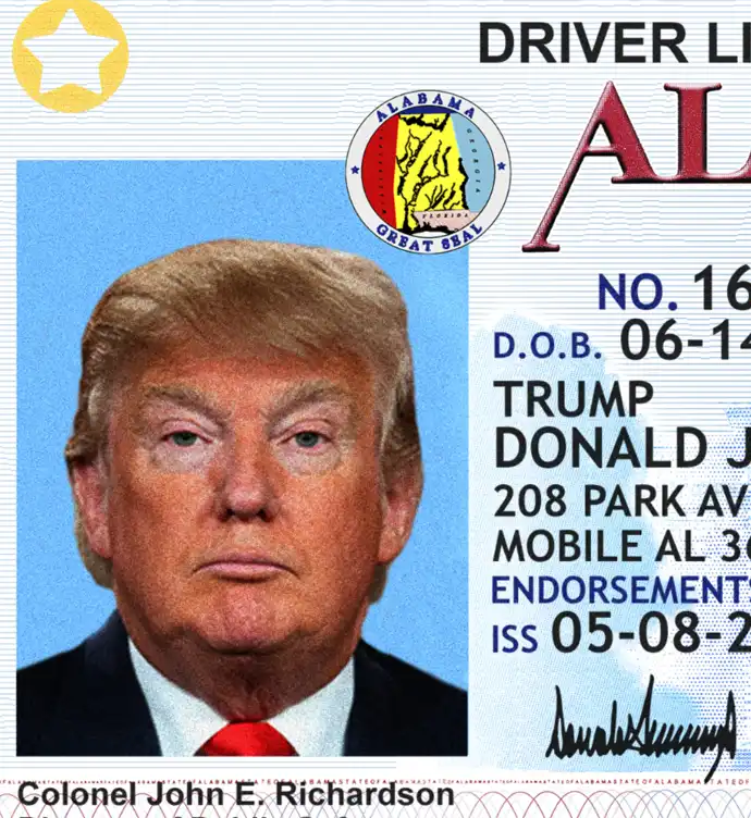 United States (Alabama) Driver License Template preview image 1