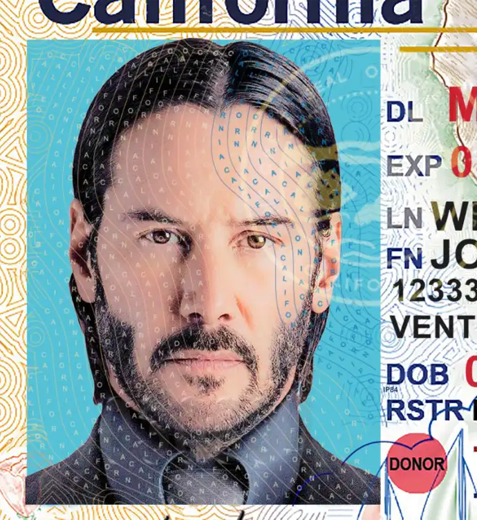 United States (California) Driver License New Template preview image 1