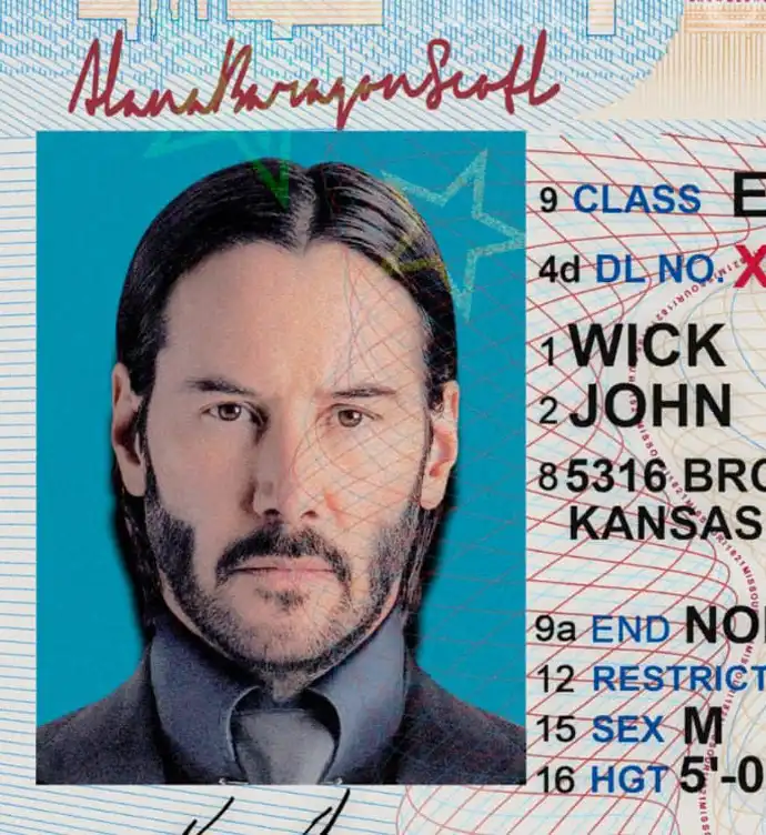 United States (Missouri) Driver License Old Template preview image 2