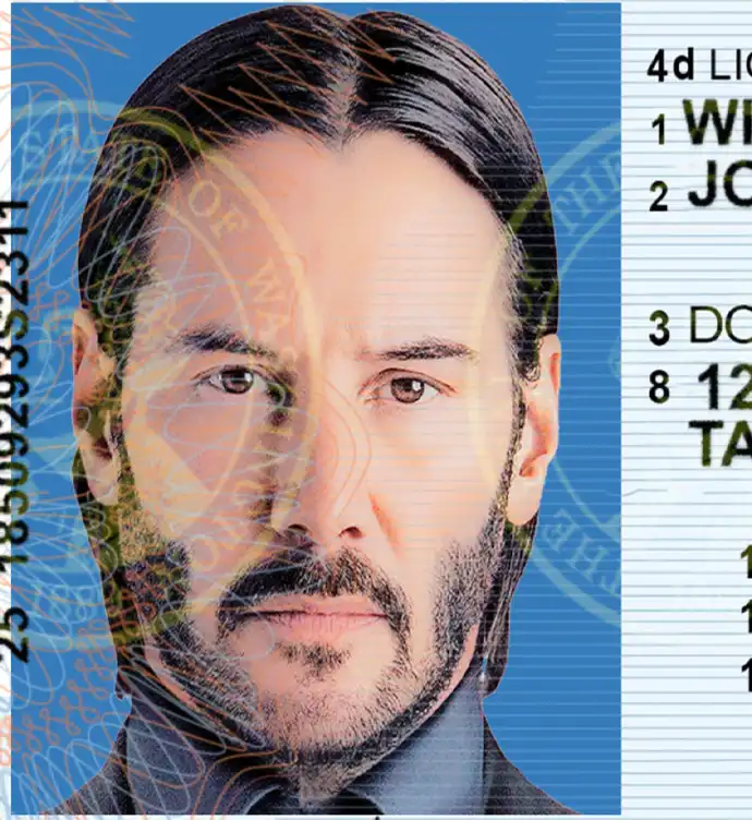 United States (Washington) Driver License New Template preview image 1