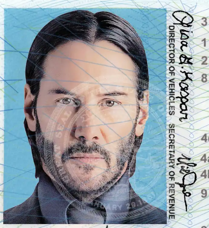 United States (Kansas) Driver License Old Template preview image 1