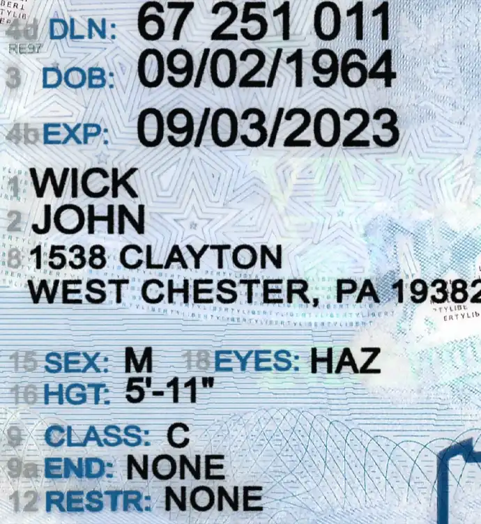 United States (Pensylvania) Driver License New Template preview image 2