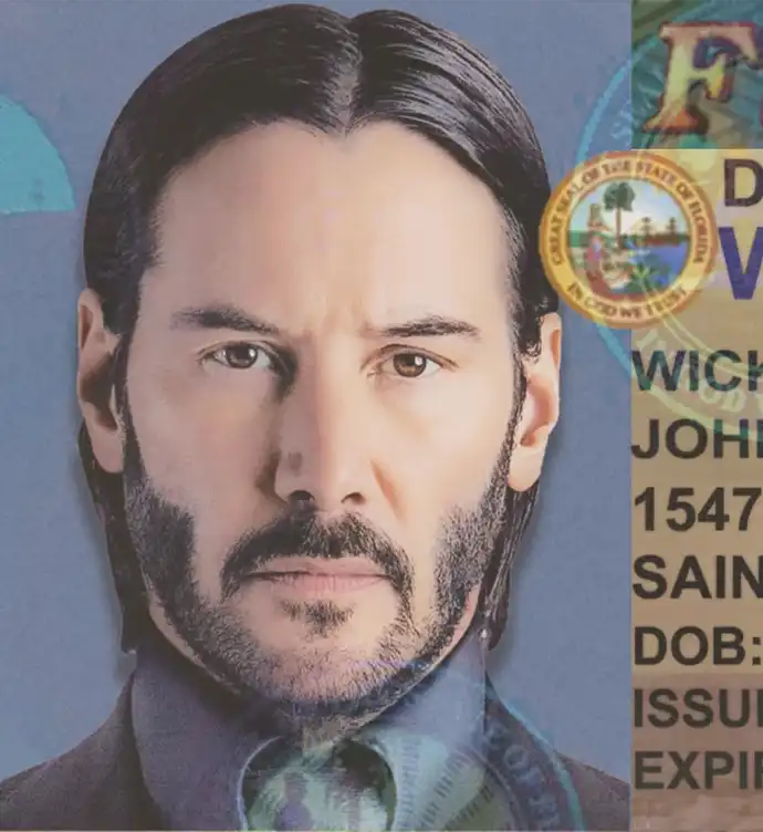 United States (Florida) Driver License Old Template preview image 1