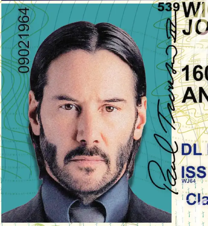 United States (Iowa) Driver License Old Template preview image 1