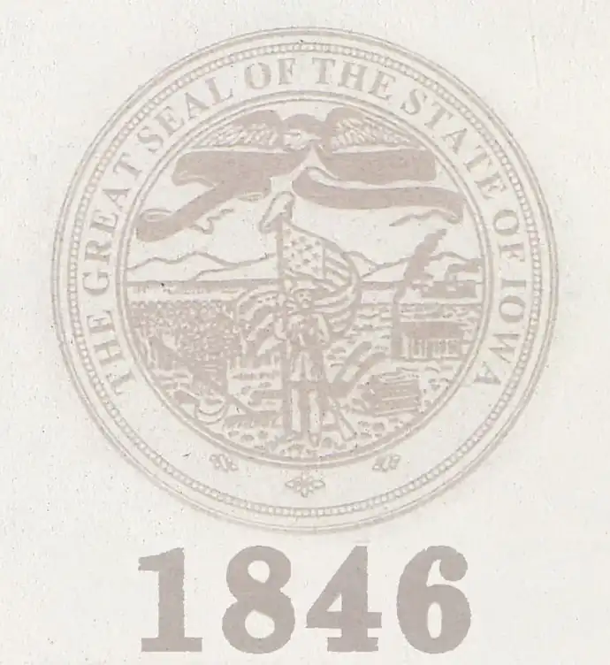United States (Iowa) Driver License Old Template preview image 3
