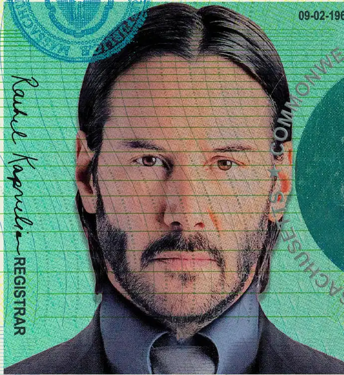 United States (Massachusetts) Driver License Old Template preview image 1