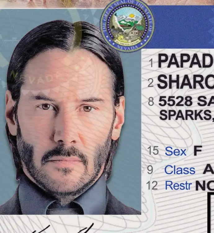 United States (Nevada) Driver License New Template preview image 1