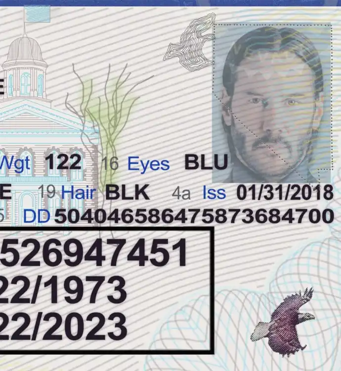 United States (Nevada) Driver License New Template preview image 2