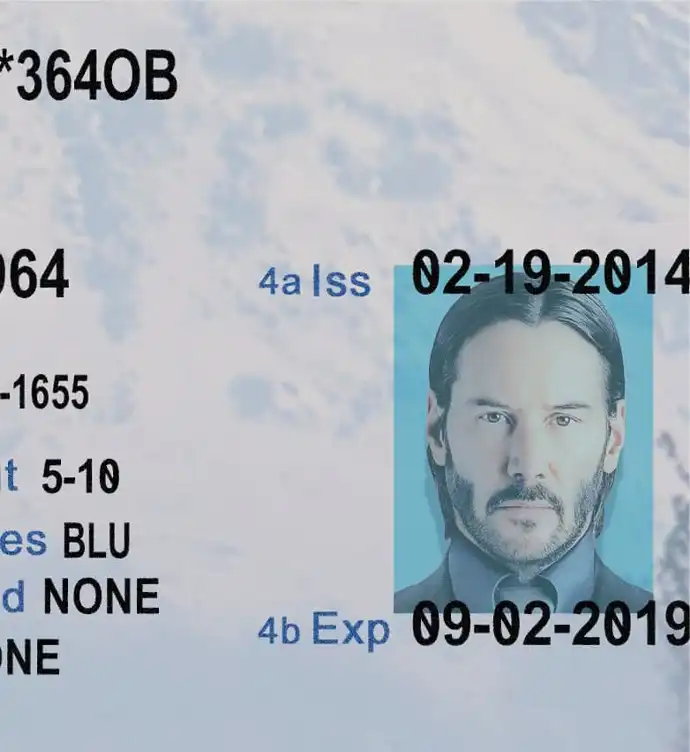 United States (Washington) Driver License Old Template preview image 2