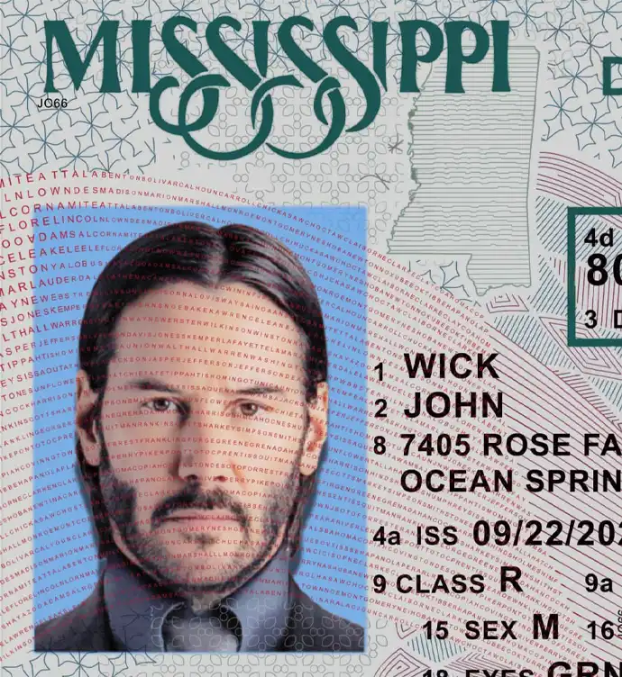 United States (Missisipi) Driver License New Template preview image 1