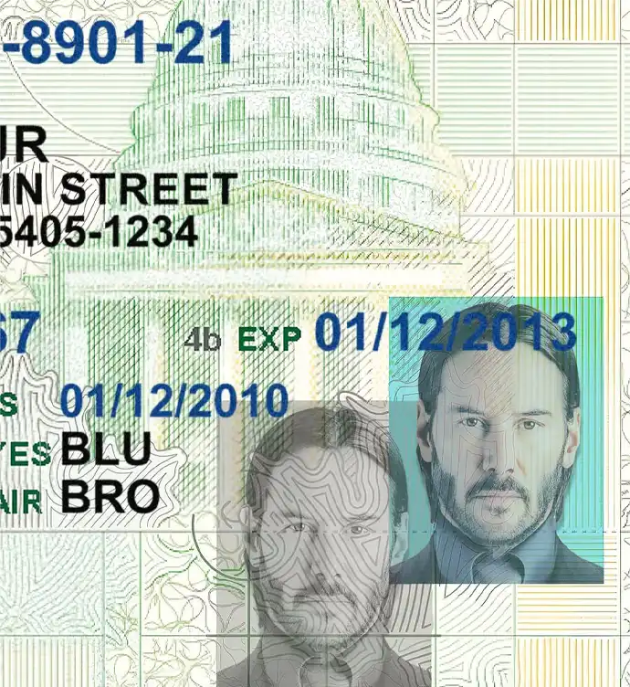 United States (Wisconsin) Driver License Old Template preview image 2
