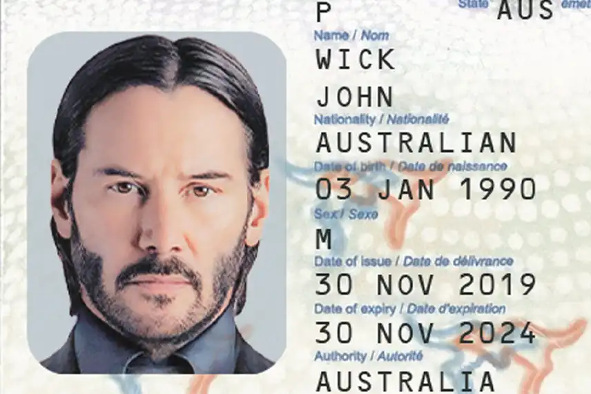 Australia Passport Template 2014 preview image 2