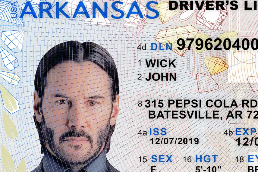 United States (Arkansas) Driver License New Template preview image 1