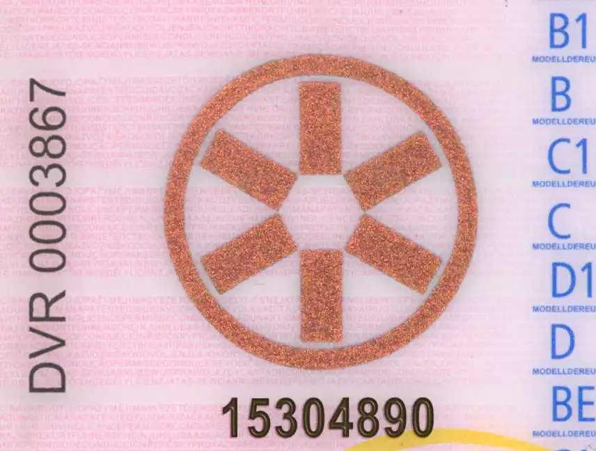 Austria Driver License Template 2014 preview image 3
