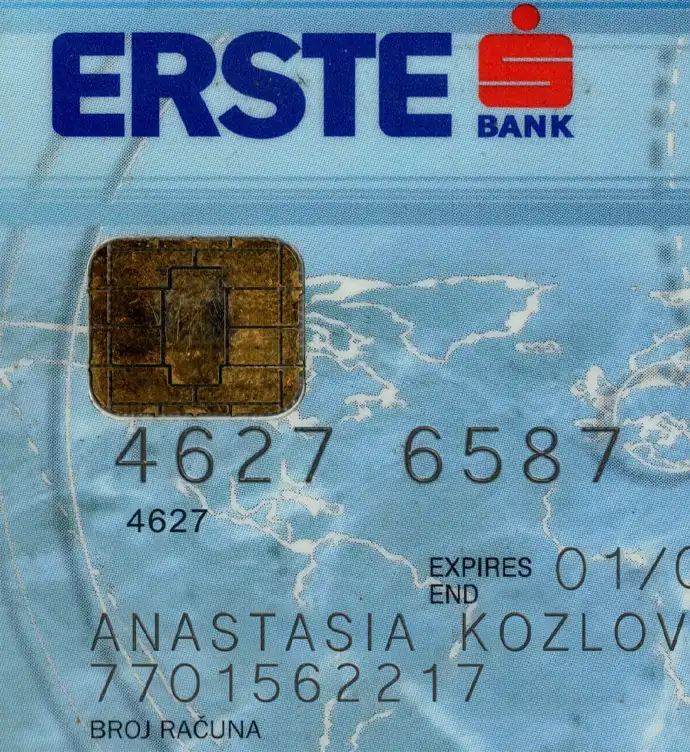 Austria Erste Bank Credit Card Template preview image 1