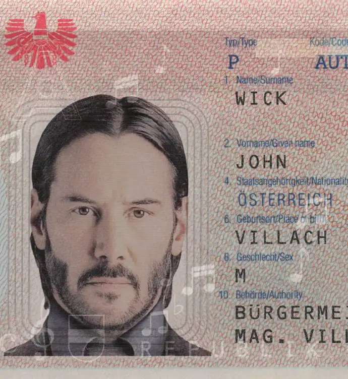 Austria Passport Template 2014 preview image 2