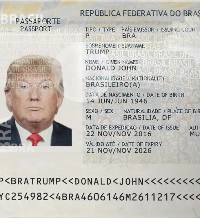 Brazil Passport Template 2019 preview image 2