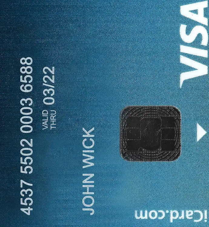 Bulgaria iCard Bank Credit Card Template preview image 2