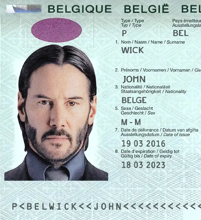 Belgium Passport Template 2014 preview image 2