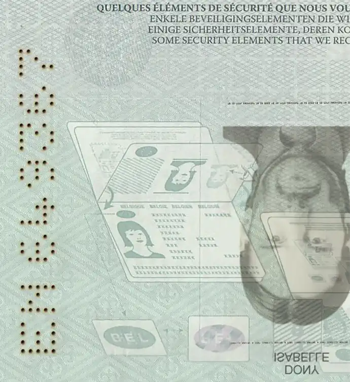 Belgium Passport Template 2014 preview image 3