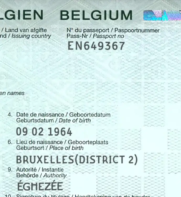 Belgium Passport Template 2014 preview image 4