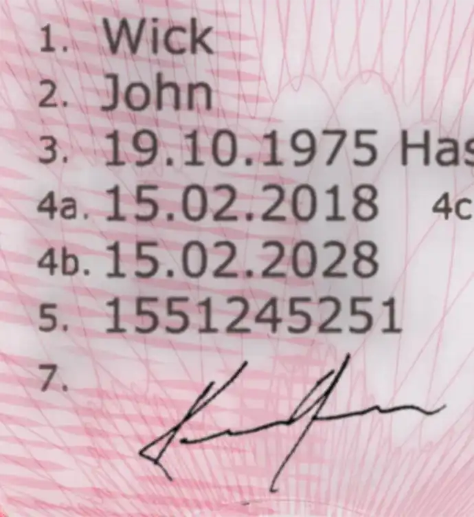 Belgium Driver License Template 2013 preview image 3