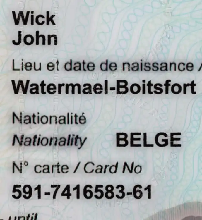 Belgium ID Card Template 2015 preview image 3