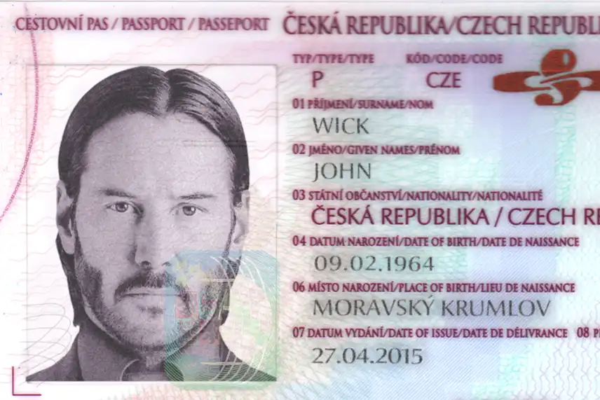 Czech Republic Passport Template 2006 preview image 2