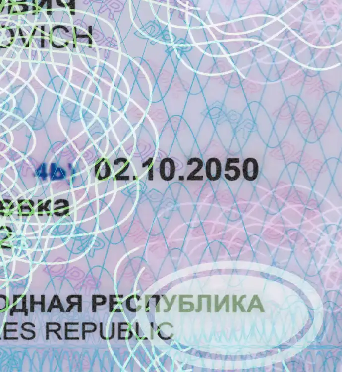 Donetsk People's Republic Driver License Template preview image 2