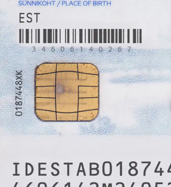 Estonia ID Card Template 2018 preview image 3